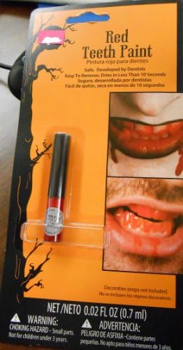 Teeth Paint - Zombie, Vampire or Witch Red Blood Teeth Paint