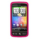 Amzer Silicone Skin Jelly Case for HTC Desire (Hot Pink)
