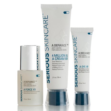 Serious Skin Care Age Defy Trio Includes 4 Million Iu a Cream Xr, a Force Serum & a Eye Xr Concentrate 3 Full Size Products!