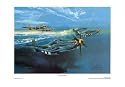 P-51 Mustang by Robert Bailey. Size 13.09 inches width by 9.24 inches height. High Quality Art Poster Print