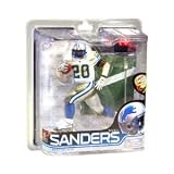 McFarlane Toys NFL Sports Picks Series 28 Action Figure Barry Sanders (Detroit Lions) White Jersey with Mud Bronze Collector Level Chase