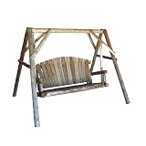 5ft Cedar Log Yard Swing - Natural