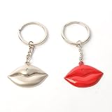 Hot Lips Metal Key Ring Keychain Key Fob 2pcs 411%2B4ab2qlL. SL160 Hot Lips Metal Key Ring Keychain Key Fob 2pcs