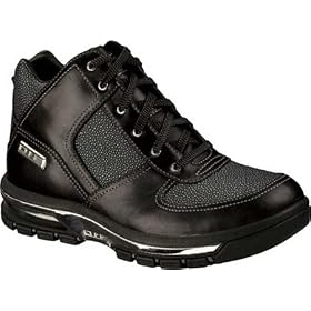 310 Motoring Durare | Mens Lace-up Boots Black Leather Grey Trim by 310 Motoring