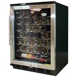 Vinotemp VT-58 58-Bottle Front-Venting Wine Chiller, Stainless Steel