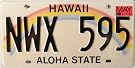 Hawaii Rainbow License Plate
