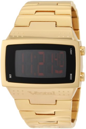 Vestal Men's DBM002 Dolby Metal Polished Gold Digital Watch