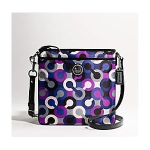 NEW AUTHENTIC COACH ALEX MULTICOLOR LARGE SWINGPACK MESSENGER BAG 43449