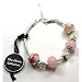 TOC BEADZ 925 Silver I LOVE YOU Pink Bead Bracelet