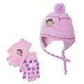 Girls' Dora Hat/Glove - Purple 4-16