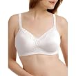 Gilligan & O&rsquo;Malley&reg; Lace Trim Soft Cup Nursing Bra - White