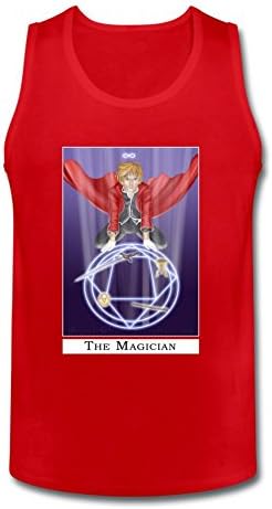 dyh5l1q Men's The Magician Tarot card Tank Top 100% Cotton