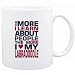 Mug White " THE MORE I LEARN ABOUT PEOPLE THE MORE I LOVE MY Labradoodle " Dogs