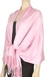 78" x 28" Eco-Friendly Bamboo Rayon Soft Solid Pashmina Shawl / Wrap / Stole - Bubblegum Pink 78" x 28" Eco-Friendly Bamboo Rayon Soft Solid Pashmina Shawl / Wrap / Stole - Bubblegum Pink