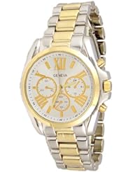 Silver Gold Black Geneva Designer Women Bracelet Fashion Watch