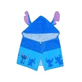 男女兼用キッズ[DISNEY(ディズニー)]スティッチのフード付きキッズ用スポーツタオル◇スティッチ-KF