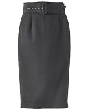 Spiegel Signature Pont Knit: Belted High Waist Pencil Skirt