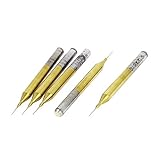 uxcell PCB ドリルビット　炭化物製シルバートーン 　0.2mmチップ 5個入り