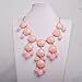 JANE STONE Bubble Necklace, Statement Necklace, Bubble Jewelry(Fn0508-Pink)