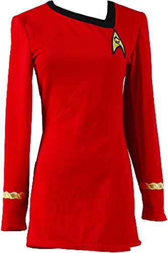 CosplaySky Star Trek Dress Costume The Female Red Duty Uniform X-Large