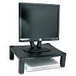 Monitor Stand,w/o Drawer,Adjust. Height,Cable Management,BK