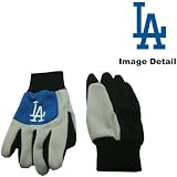 Los Angeles Dodgers Color Block Blue Grip Work Glove w/ Grey Fingers