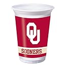 Creative Converting Oklahoma Sooners Printed Plastic 20 oz. Cups (8 Count)