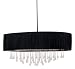 Eurofase 16034-013 Penchant 6-Light Oval Pendant, Black