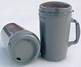Two (2) New 34 oz. Insulated Travel Aladdin Mugs - Gray