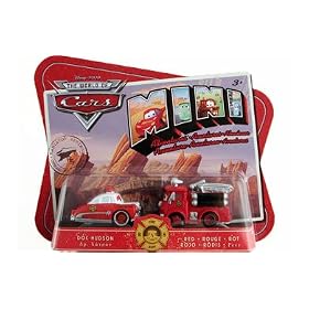 Disney Pixar CARS Movie Toy Mini Adventures Radiator Springs Fire Deptartment Doc Hudson and Red by Mattel