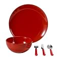 20 - pc. Dining Set - Red