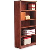 ALERA Valencia Series Bookcase/Storage Cabinet, 5 Shelves, 32w x 12d x 66h, MCY