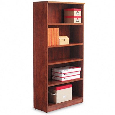 Valencia Series Bookcase/Storage Cabinet, 5 Shelves, 32w x 14 1/2d x 66h, MCY