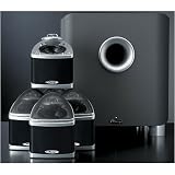 Mirage Nanosat® 5.1 Home Theater Speaker System 5 compact satellite speakers and a powered subwoofer