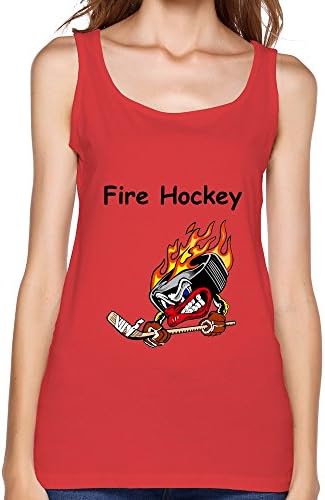 TBTJ Womens Colors Fire Hockey Tank Top Red XX-Large