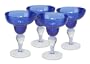 Artland Iris Margarita, 8-Ounce, Cobalt Blue, Set of 4