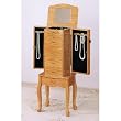 Queen Anne Jewelry Armoire in Light Oak Finish By Coaster