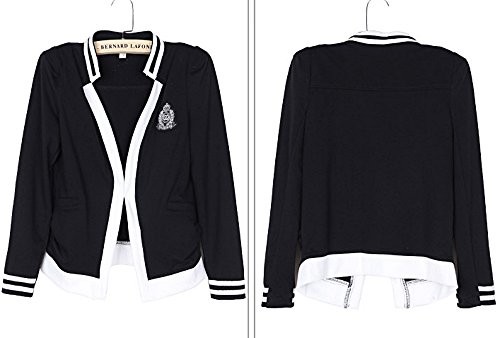 ジャケット ブルゾン エンブレム 長袖 シャツ アウター 制服 通学 セクシー キュート カジュアル パーティ ２次会 レディース 秋物 冬物 可愛いスカーフ付き R324