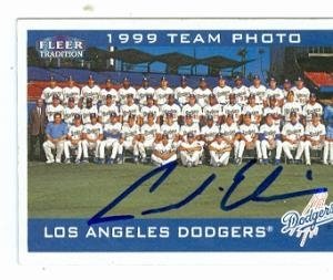Andre Ethier Autographed/Hand Signed baseball card (Los Angeles Dodgers) 1999 Team Card Fleer tradit