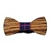 Hello Tie Men's Original Wood Color Wooden Bowtie Creative Present