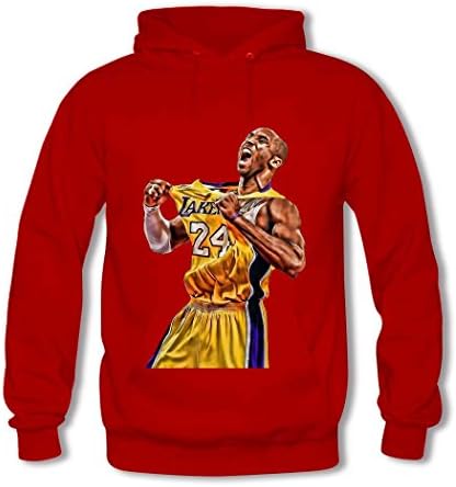 LBJY Fashion Kids Kobe Bryant classic Cotton Hoodie Sweatshirt Large/9Y-10Y Red