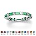 Sterling Silver Birthstone Eternity Band