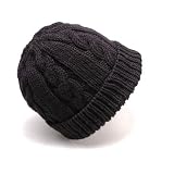 Outdoor Living : Cable Fold-Up Beanie - Black