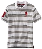 U.S. Polo Assn. Boys 8-20 Striped Pique Polo