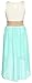 Wonder Girl Mini Big Girls' Mini Chevron Hi-Low Chiffon Dress Woven Belt Set