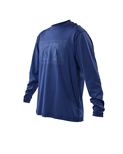 Body Glove Wetsuit Men's Loose Fit Long Arm Rashguard, Navy, X-Large