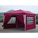 Falt Pavillon 3 x 3 m in rot mit 4 Seitenteilen