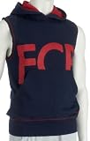 Nike Fcb Sleeveless Hood Top Blue - Large