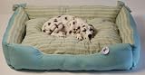 WILMA Heimtierprodukte Hundebett 90x70cm HELLBLAU/Streifen