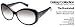 Tres Noir Bombshell Sunglasses Black with Gray Sparkle Galaxy